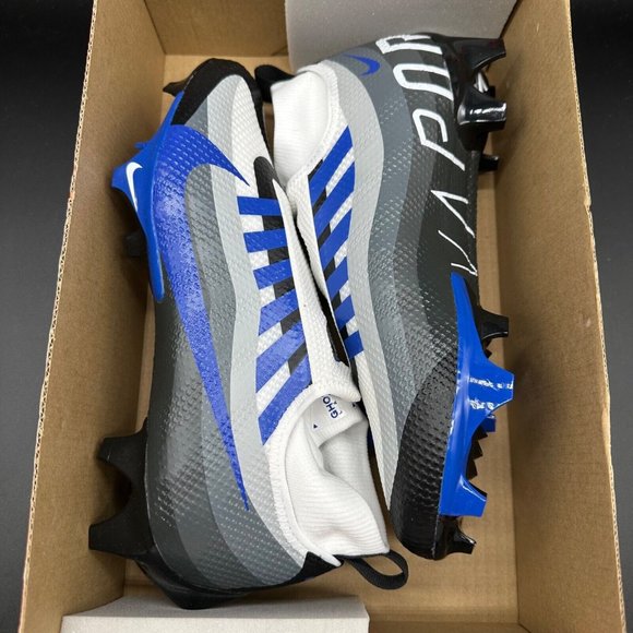 Nike Vapor Edge Pro 360 Football Cleats Mens Game Royal Blue White Black - Picture 2 of 4